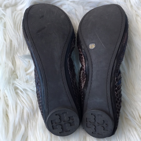 Tory Burch “Eddie” Pythons Snake Ballet Flats - Picture 14 of 16